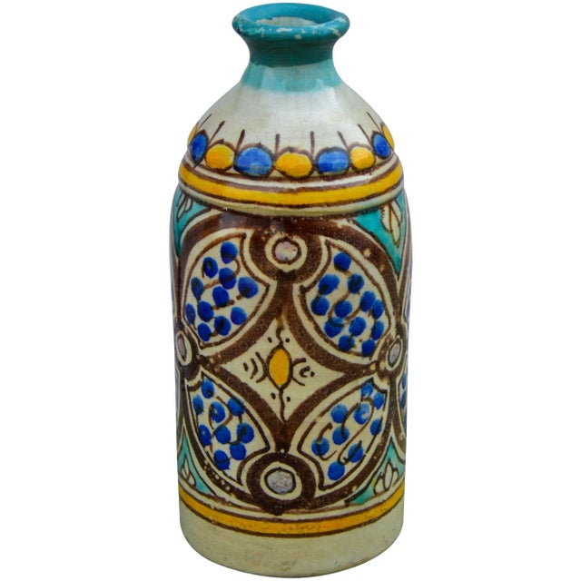 Mid 20th Century Mid 20th Century Moorish Ceramic Vase For Sale - Image 5 of 10