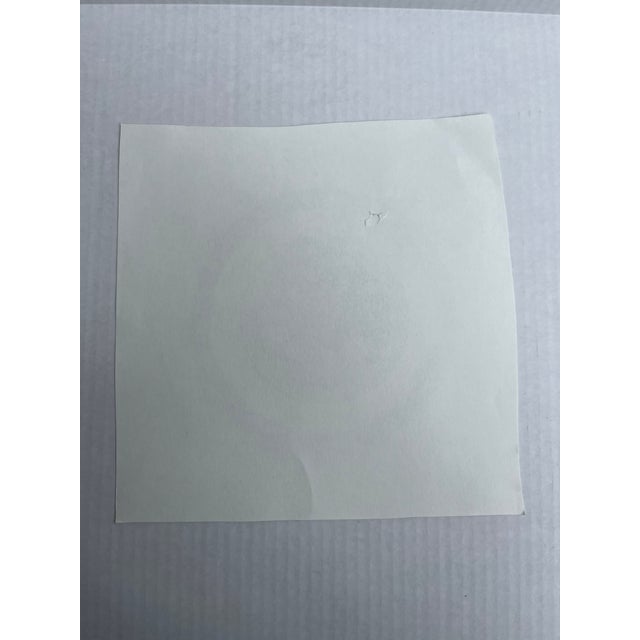 Original Tromp L’ Oeil Drawing Blue and White Plate For Sale - Image 4 of 4