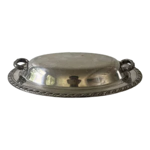 Vintage Wm. A. Rogers Oneida Silver Serving Dish With Lid