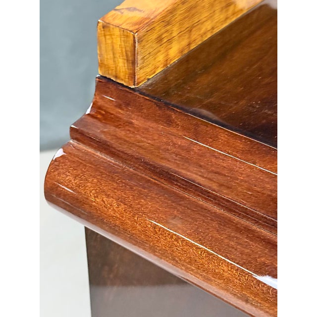 Art Deco Walnut Display Cabinet, 1930s For Sale - Image 9 of 11