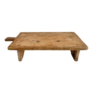 Turkish Footed Breadboard Charcuterie Board For Sale