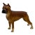 Very Rare & Hard 2 Find Vintage 1930s Hubley Mfg. Co. Cast Iron Standing Boxer Dog Doorstop in Excellent Condition For Sale