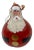 Hand Painted Jolly Red Santa Ornament, Signed A. Hay, 1991 For Sale