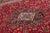 Red Vintage Persian Kashan Handmade Red Floral Wool Rug For Sale - Image 8 of 10