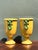 Vintage Italian Pedestal Ceramic Vases With Bow Detail For Sale - Image 12 of 12