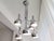 Large Italian Modern Silver Chromed 6-Light Cascading Chandelier, 1990s For Sale - Image 9 of 12
