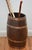 Wood Victorian Country House Coopered Barrel Umbrella Stand in Oak, 1870 For Sale - Image 7 of 15