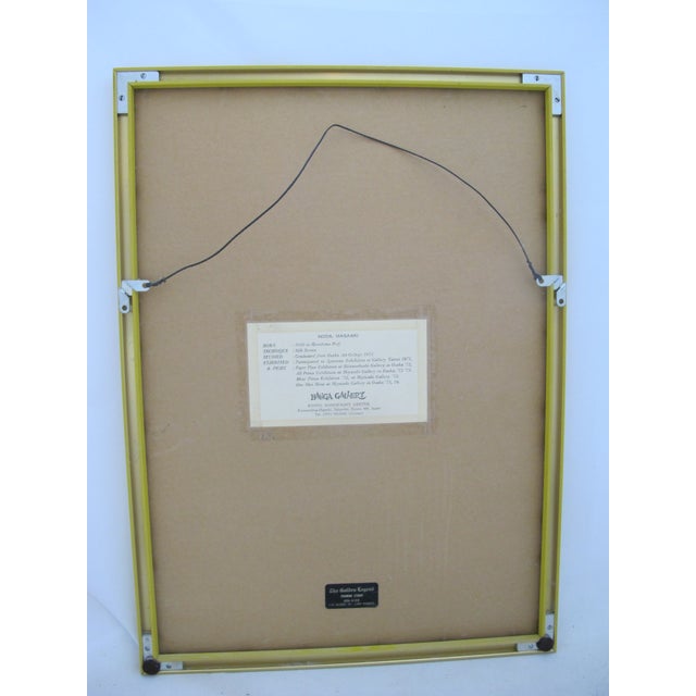 Masaaki Noda Signed Artist Proof Accordance 13 Framed Vintage Abstract Print For Sale - Image 9 of 9