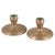 1940s Vintage Danish Brass Candlesticks with Circular Base, 1940s, Set of 2 For Sale - Image 5 of 5