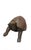 This carved wooden tortoise sculpture brings organic texture, artisanal craftsmanship, and a touch of whimsical...