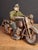 Antique 1930s Hubley Cast Iron "Patrol" Cop Police Motorcycle Toy | Green Paint & Integral Officer Rider 6.25" For Sale - Image 9 of 17