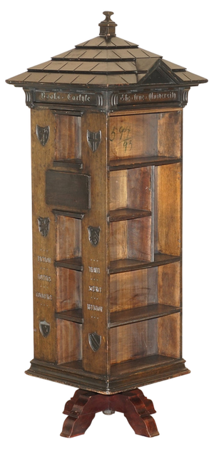 Antique Tabard Inn Revolving Bookcase by Seymour Easton