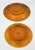 Indiana Glass Company 1960s Indiana Sandwich Glass Tiara Amber 2-Tier Plate Serving Tray For Sale - Image 4 of 5