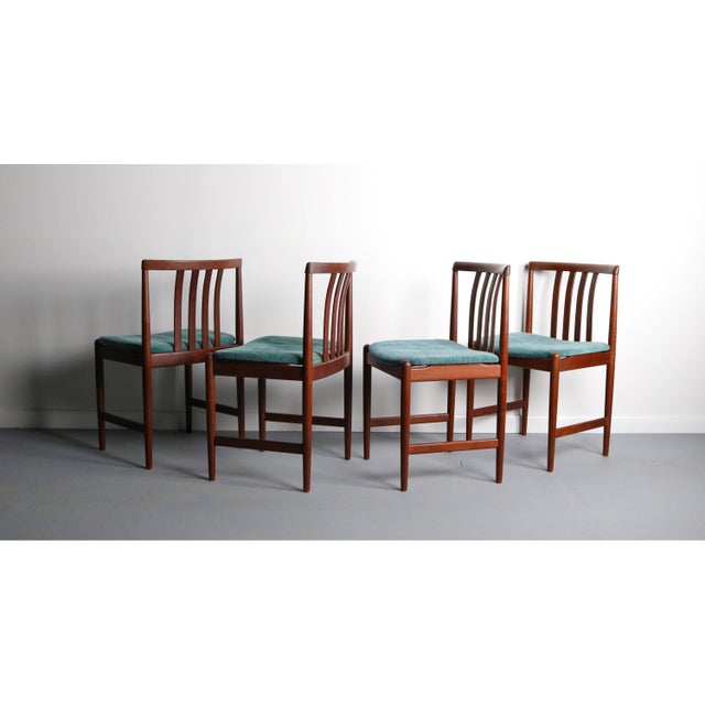 Mid-Century Modern Set of 4 Mid Century Danish Modern Contoured Rosewood Dining Chairs For Sale - Image 3 of 5