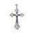 Silver and Gold Cross Pendant with Sapphires and Diamonds, 1800s For Sale - Image 6 of 6
