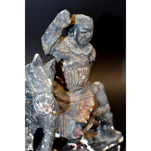 Black 18th Century Warrior Statue For Sale - Image 8 of 13