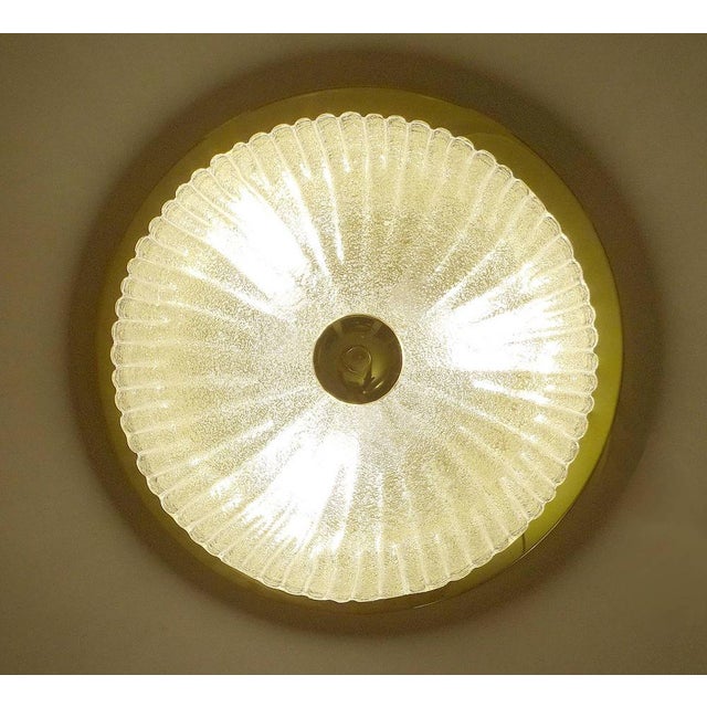 1960s Large Vintage Glass Hanging Light from Schröder, 1960s For Sale - Image 5 of 11