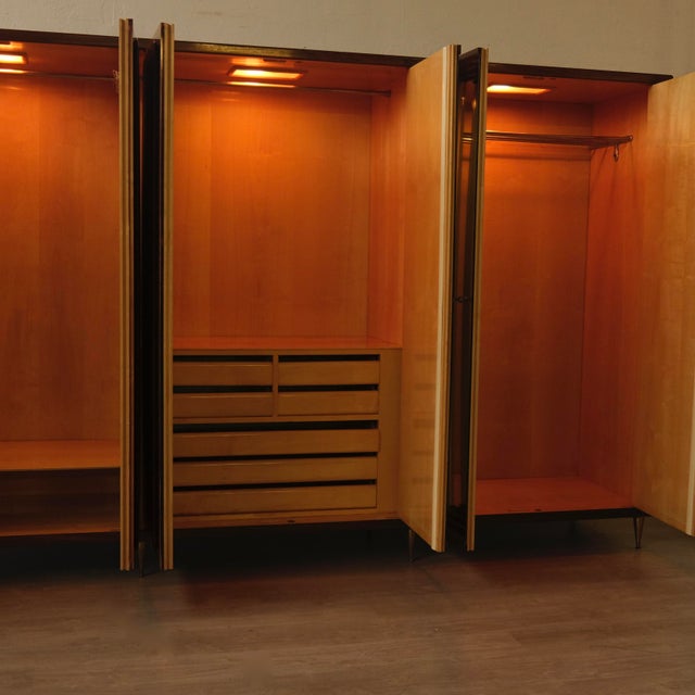 Vintage Italian Six-Door Wardrobe by Vittorio Dassi, 1950s For Sale - Image 10 of 18