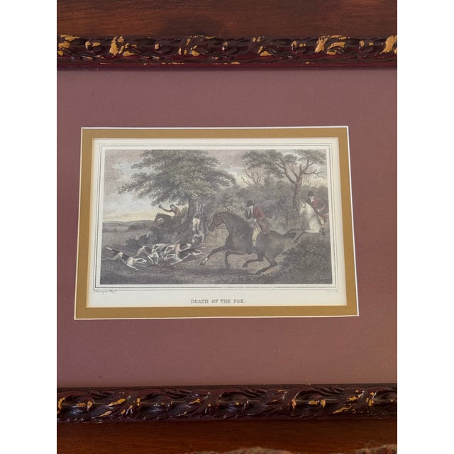 Early 19th Century Set of 3 Framed Vintage Fox Hunting Engravings | English Equestrian Art Prints | Antique Decor For Sale - Image 5 of 12