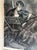 Mid-Century Modern Vintage Framed Original Lithograph by Mervin Jules For Sale - Image 3 of 6