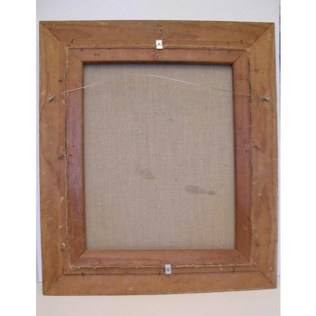 Late 19th Century Antique Portrait Framed of a Young Woman For Sale - Image 5 of 6
