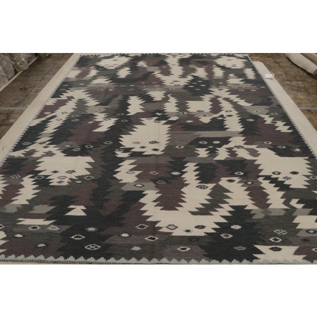 This 9x12 contemporary rug design is an exciting new flatweave in the Scandinavian rug collection by Rug & Kilim....