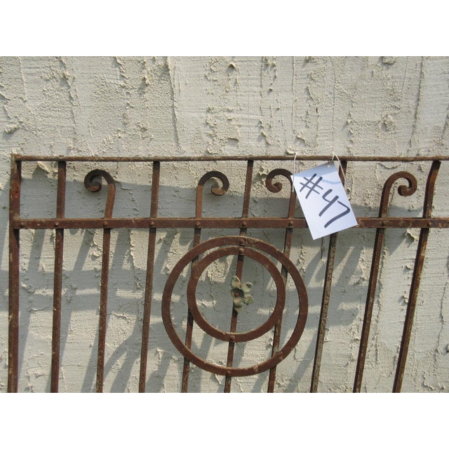 Victorian Antique Victorian Iron Gate For Sale - Image 3 of 5