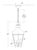 Modern Chapman & Myers for Visual Comfort Signature Fremont Medium Hanging Lantern in French Rust with Clear Glass For Sale - Image 3 of 3