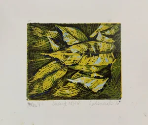 Marta Garbaczewska, Forest 7, 2016, Linocut