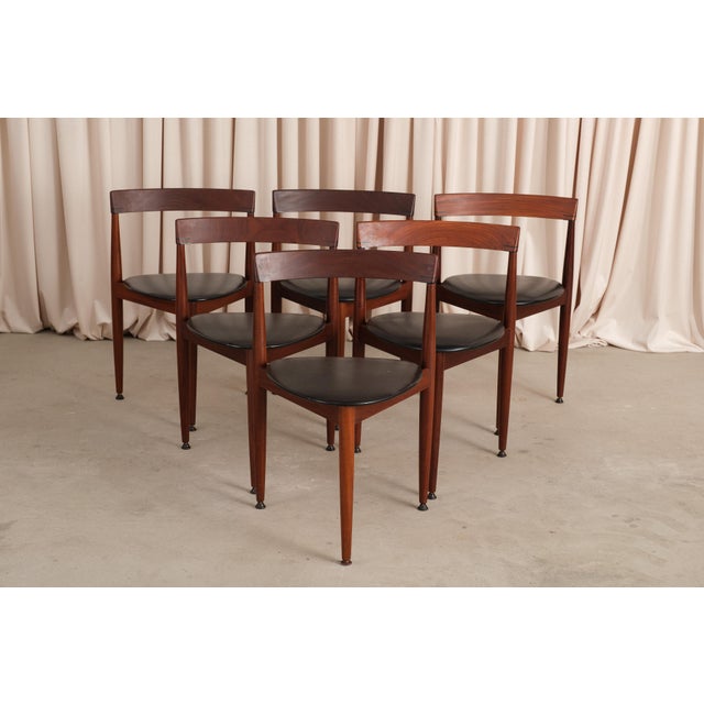 Hans Olsen’s Roundette is a small round table with chairs that tuck in underneath, designed for Frem Røjle in the 1950s....
