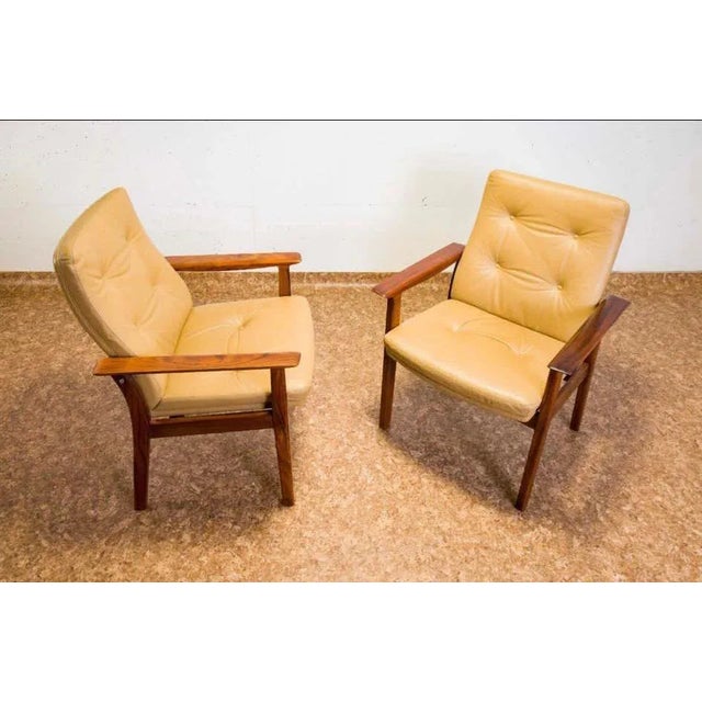 Set of Armchairs by Jorgen Postborg for Sibast, 1965 For Sale - Image 3 of 5