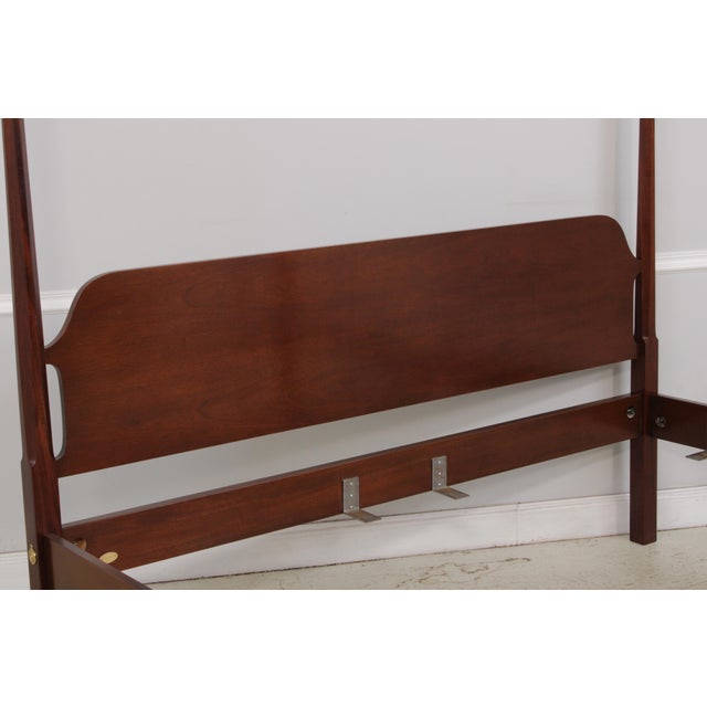 Councill Craftsmen King Size Mahogany Pencil Point Bed For Sale In Philadelphia - Image 6 of 16