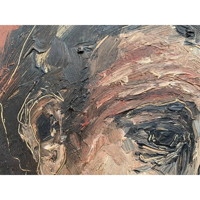 Late 20th Century Original Vintage Oil Painting on Board, Family, People, Portrait, Signed, Framed For Sale - Image 10 of 10