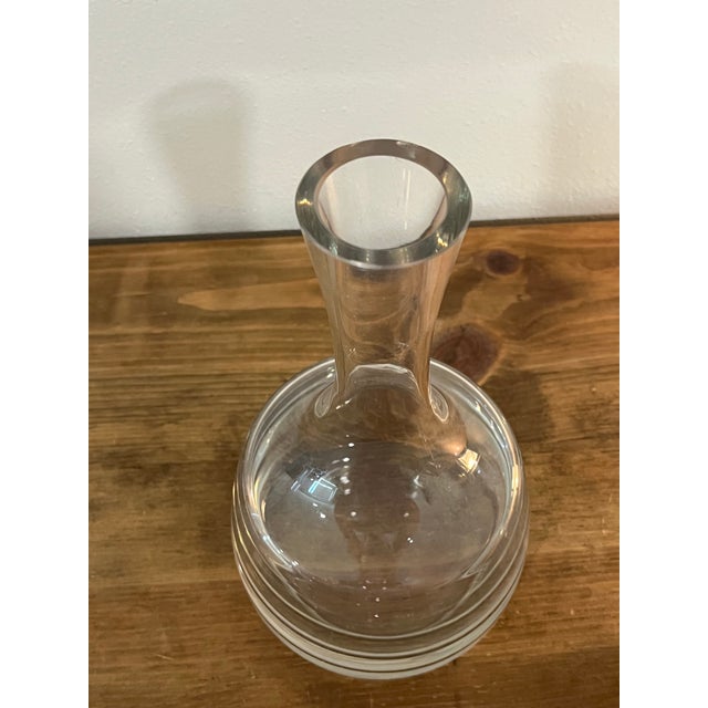 Mid 20th Century Vintage Rosenthal German Crystal Decanter With Stopper Mid-Century Modern Barware For Sale - Image 5 of 11