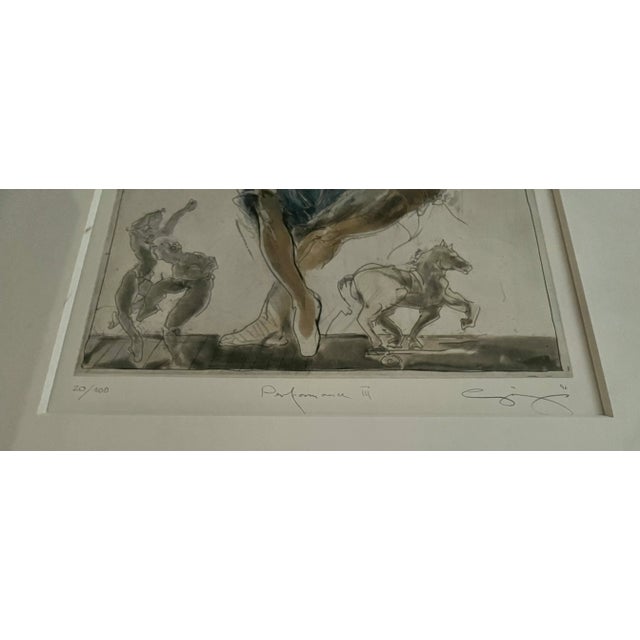 Realism Original Color Etching -Jurgen Gorg -Ballet Dancers -Limited Edition 20/100 For Sale - Image 3 of 5