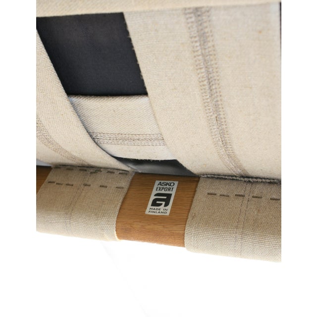 Wood Oak and Leather Africa Sofa by Esko Pajamies for Asko Oy, 1970s For Sale - Image 7 of 9