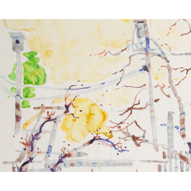Abstract Watercolor Painting by Walter Sorge For Sale - Image 4 of 7