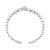 Haus of Brilliance .925 Sterling Silver 1/6 Cttw Diamond Rondelle Graduated Ball Bead Cuff Bangle Bracelet - Fits wrists up to 7 1/2 inches For Sale - Image 4 of 6