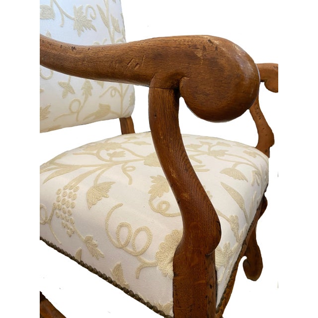 19th Century French Mutton Bone Arm Chair For Sale In Tulsa - Image 6 of 8