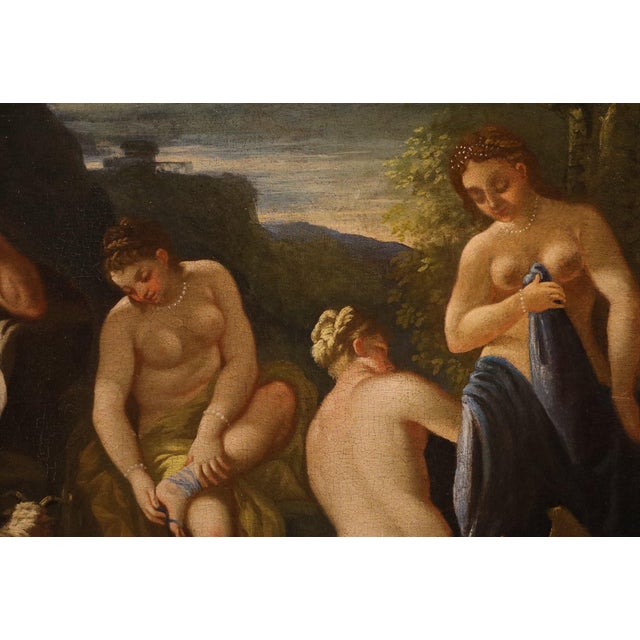 Nicola Malinconico, Nude, The Judgement of Paris, 18th Century, Oil Painting on Canvas, Framed For Sale - Image 10 of 14