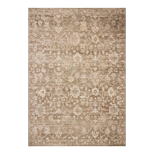 Chris Loves Julia x Loloi Palma Brown / Earth 11'-6" x 15'-7" Area Rug For Sale