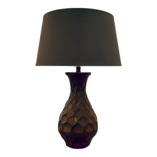 Arteriors Antique Copper Honeycomb Sola Table Lamp For Sale