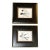 Two Contemporary Abstract Black Ink Watercolor Paintings- Set of Two For Sale