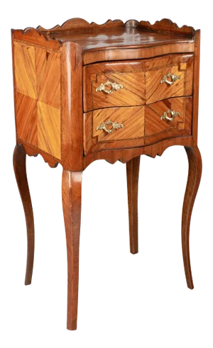19th Century Louis XV Style Marquetry Side Table