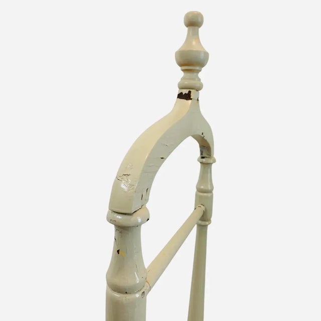 Early 20th Century Antique English Victorian Gentleman’s Valet Butler Rack With Hat Holder For Sale - Image 5 of 8