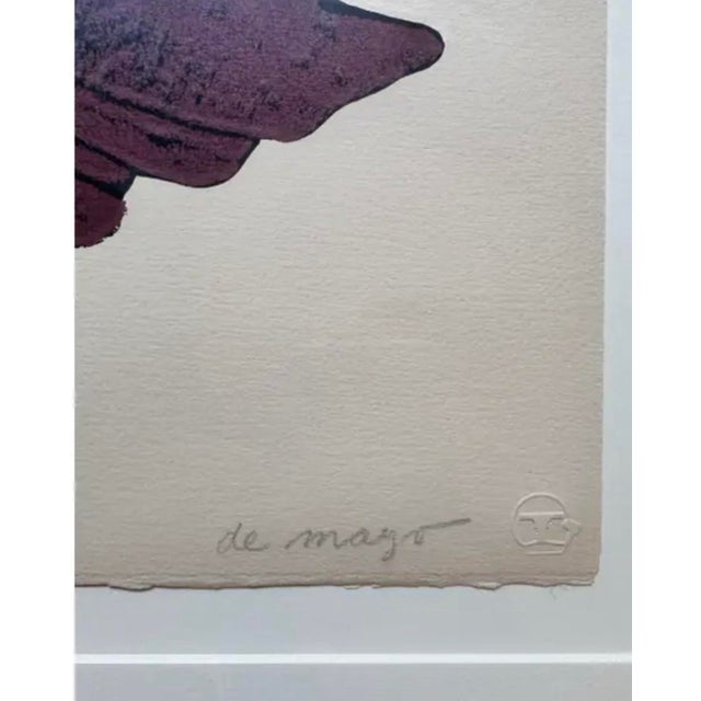 Wood Louis De Mayo "Conversation" 1981 Signed Framed Art Serigraph Limited Edition For Sale - Image 7 of 11