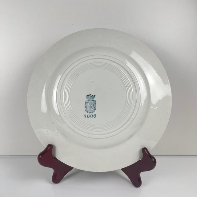 Vintage Dinner Plates from St Amand, 1930, Set of 4 For Sale - Image 4 of 11