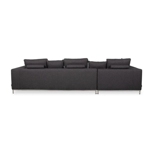 Granada Corner Sofa in Grey Anthracite Upholstery from La Nuova Casa For Sale - Image 13 of 16