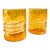 Esteban Prieto Iridescent Orange Lowball Tumblers - Set of 2 For Sale