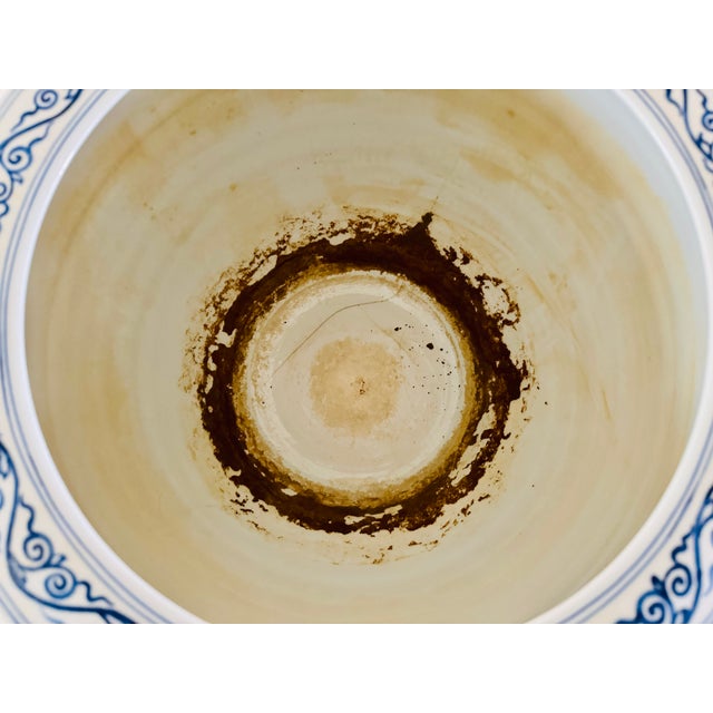 19th Century Chinese Blue and White Porcelain Jardiniere For Sale - Image 15 of 15